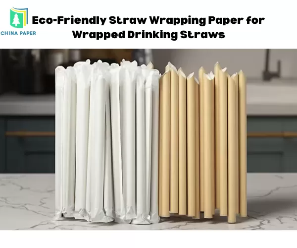 Papier d'emballage écologique pour pailles à boire