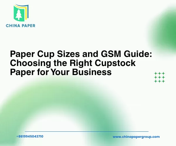 Guide des tailles et du GSM des gobelets en papier : choisir le bon papier cupstock pour votre entreprise
