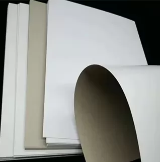 Carton duplex à dos gris