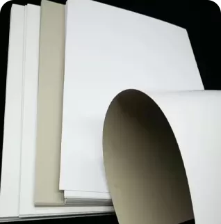 Carton duplex à dos gris