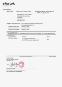 Certificat Intertek